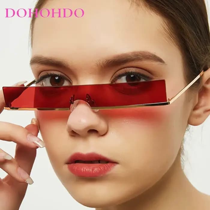 Lunettes de soleil sans monture pour femmes 2025