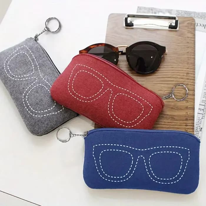 Poudres de lunettes en feutre doux