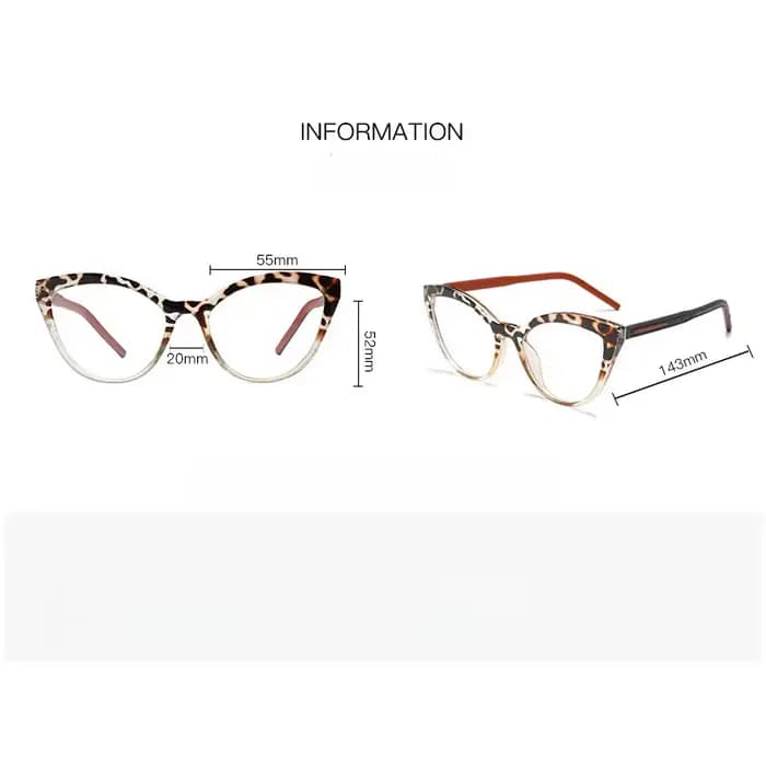 F · DRACON TR90 mode rétro oeil de chat femmes lunettes cadre Ultra léger Anti lumière bleue optique