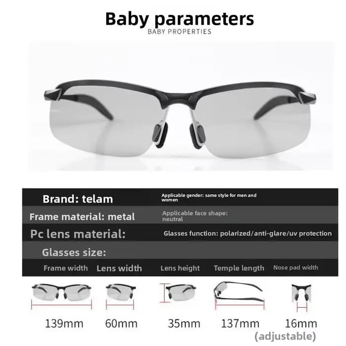 Lunettes polarisées Fisher pour hommes