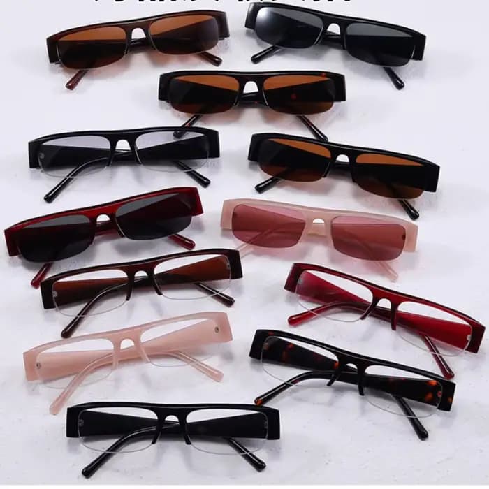 Lunettes de soleil rectangulaires vintage pour femmes