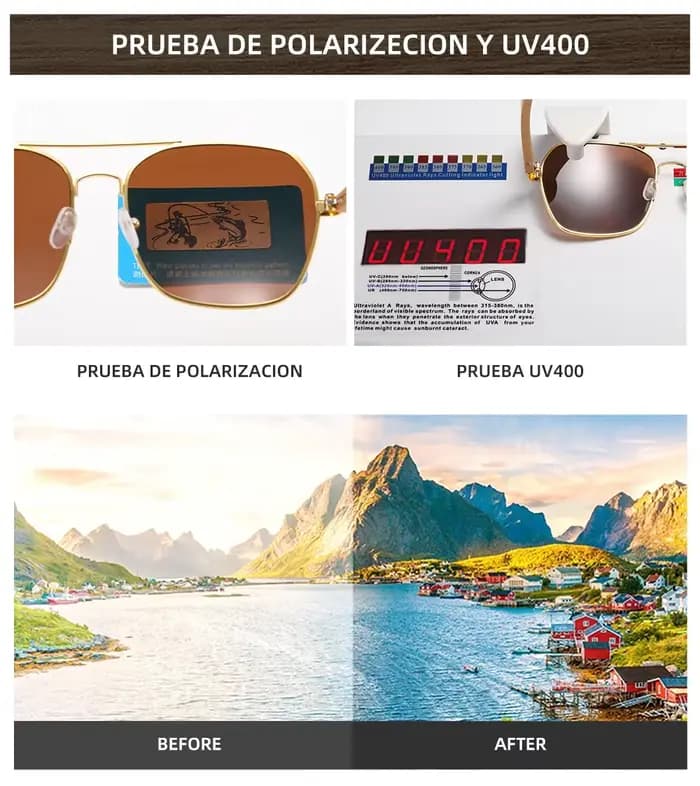 Lunettes de soleil carrées métalliques rétro GM Fashion pour femmes et hommes