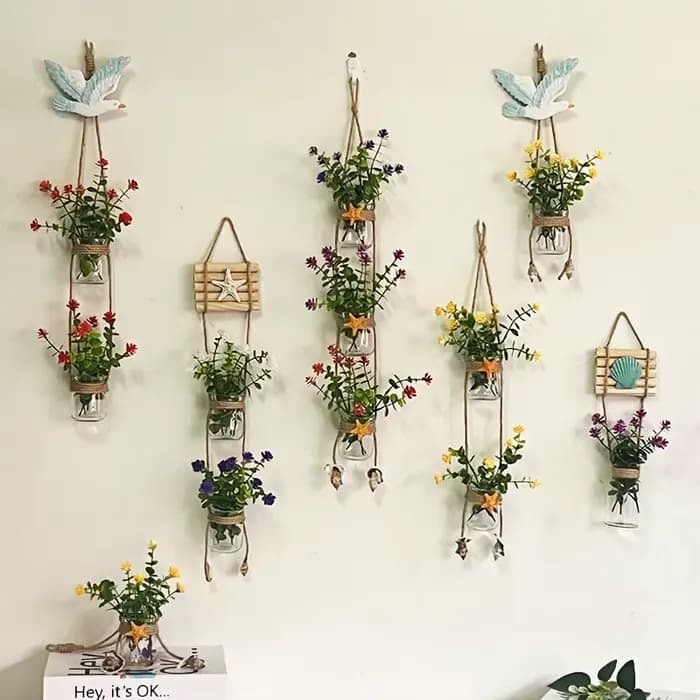 Station de propagation de Terrarium de plantes murales, jardinière en verre pour décor hydroponique d'intérieur, cadeaux de jardinage pour les amateurs de plantes