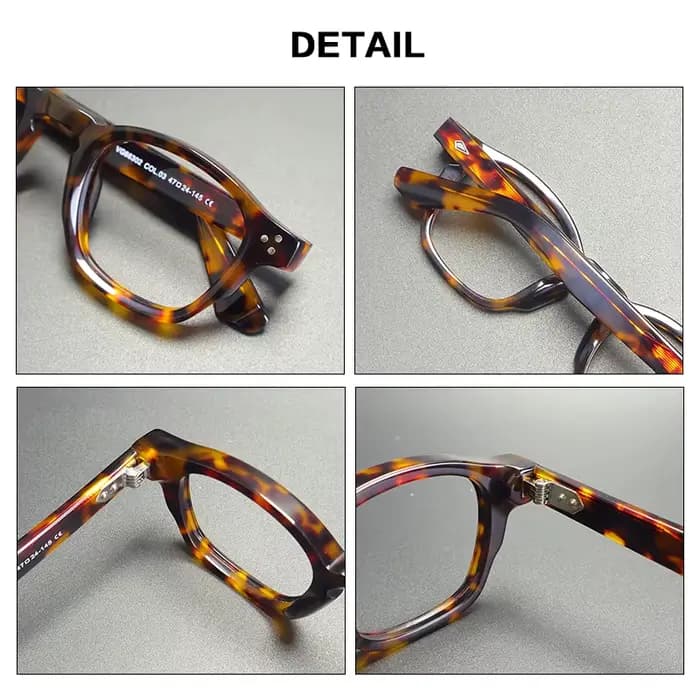 Gatenac Vintage épaissi acétate lunettes cadre hommes carré qualité à la main