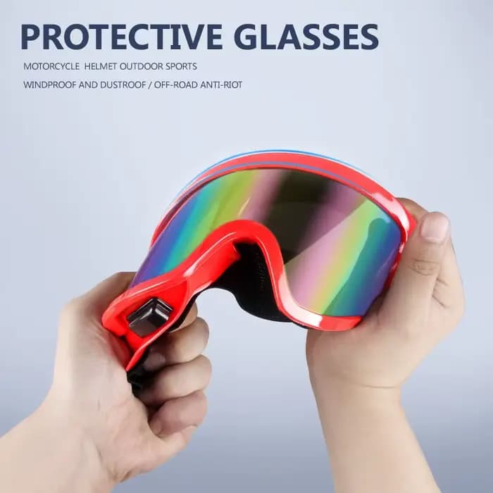 Lunettes de casque de moto