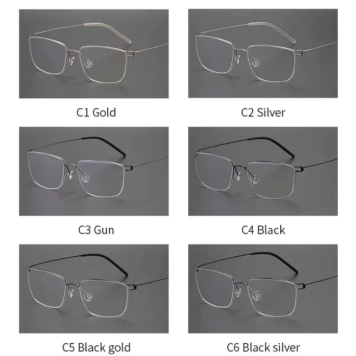 Nicholas Lindberg-like nouvelles lunettes mode Air titane jante cadre optique homme femmes