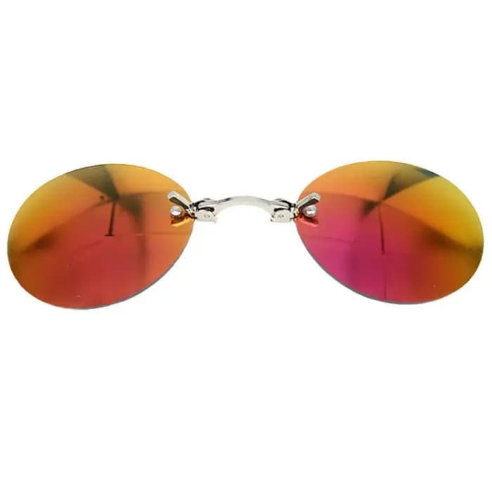 Lunettes de soleil rondes à Clip pour hommes