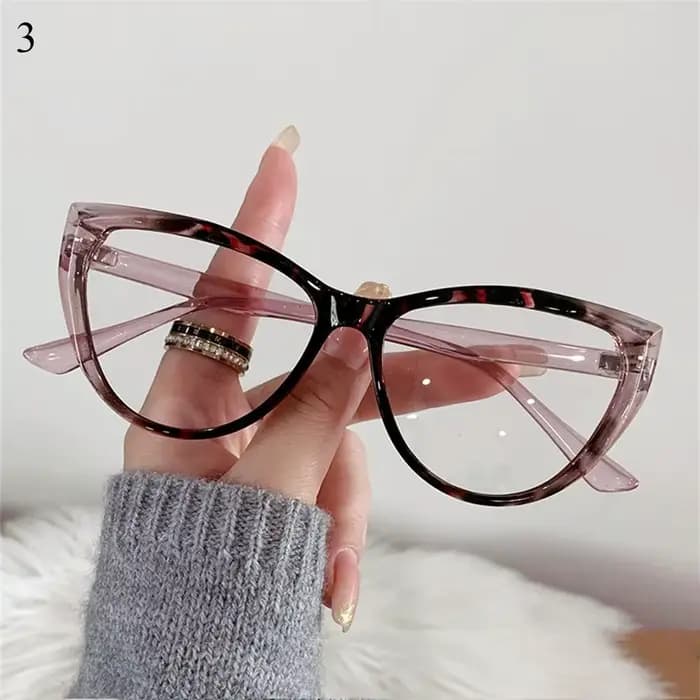 Mode cadre Transparent Anti-UV rayons bleus lunettes PC Ultra-léger ordinateur