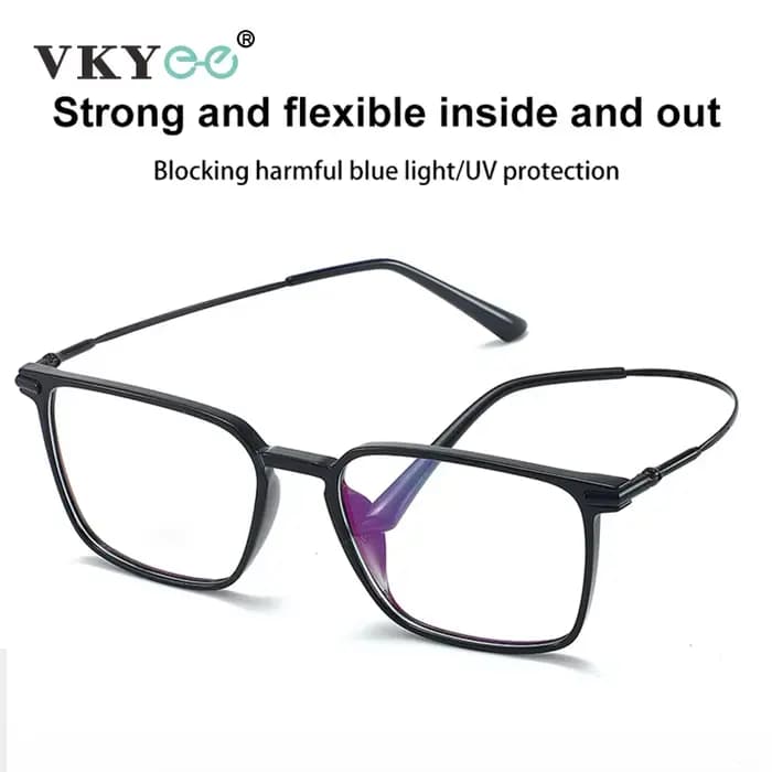 VKYEE nouvelle mode rétro hommes lunettes carrées Simple confortable femmes TR cadre myopie