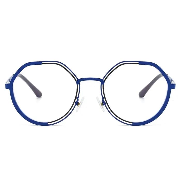 Lunettes rondes hexagonales élégantes