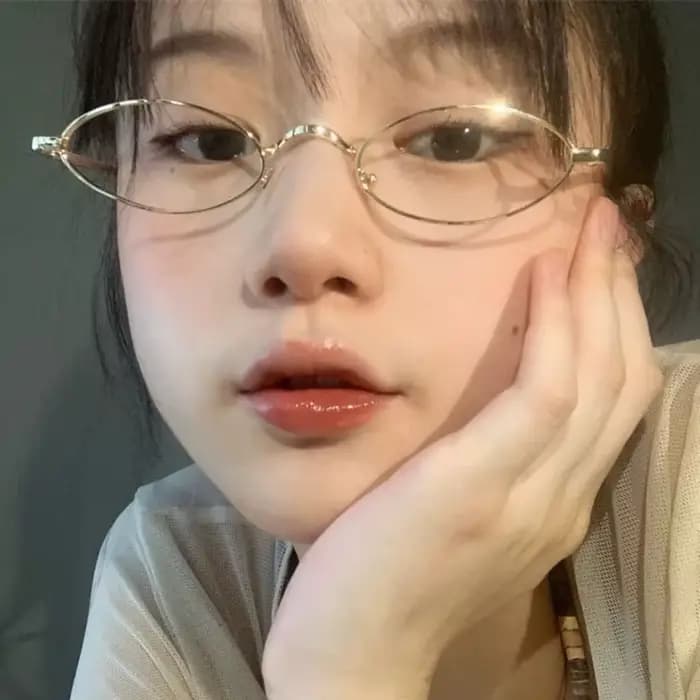 Lunettes ovales Vintage en métal pour femmes et filles