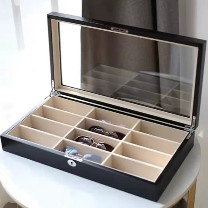 Étui à lunettes en bois
