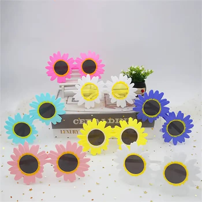 Lunettes de soleil tournesol en forme de petite marguerite