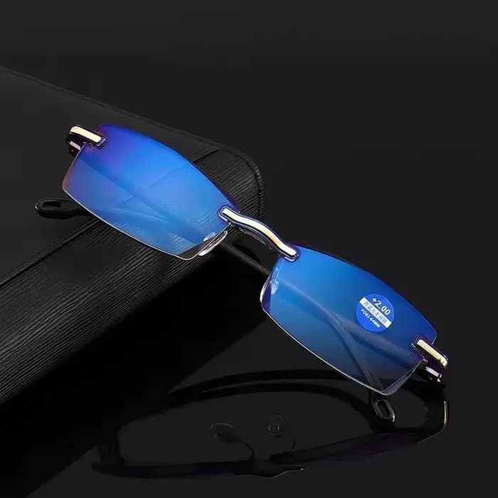 Lunettes de lecture carrées sans cadre pour hommes et femmes