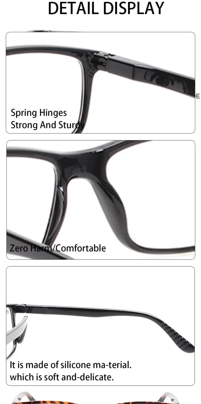 Turezing lunettes de lecture charnière à ressort hommes femmes lecteurs