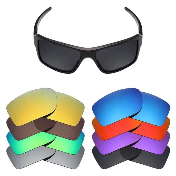 Lentilles polarisées/non polarisées de remplacement ezoptix123 pour lunettes de soleil Oakley Double Edge OO9380 - 66 mm