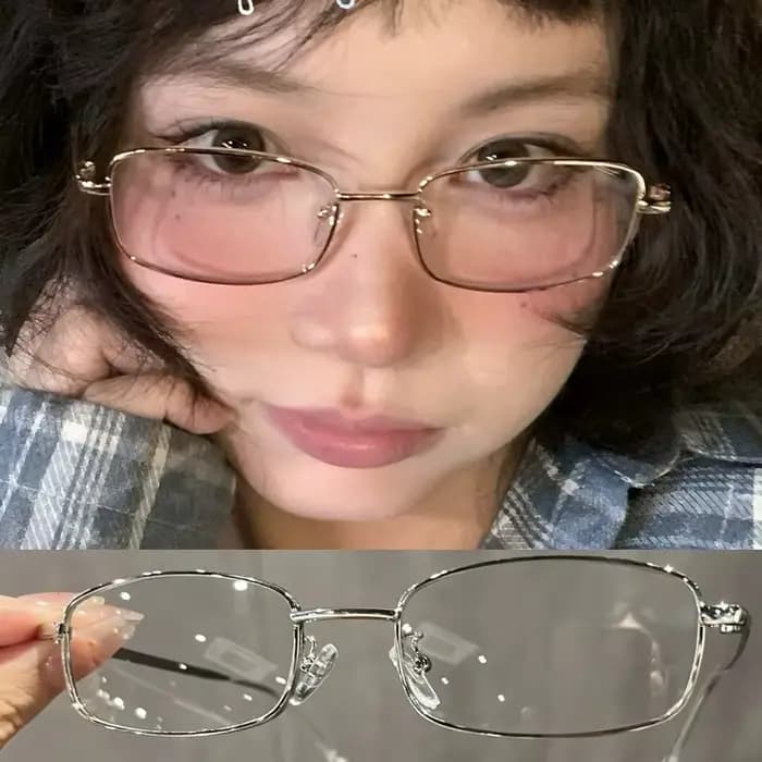 Harajuku Y2K – lunettes Vintage à petite monture carrée pour femmes et hommes