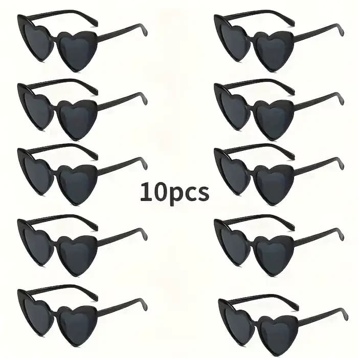 Lunettes chics en forme de cœur