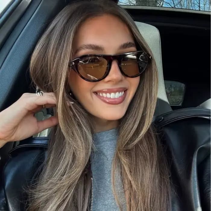 Lunettes de soleil ovales vertes pour femmes
