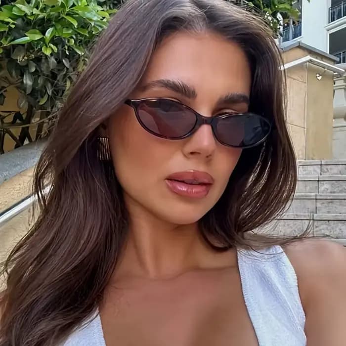 Lunettes ovales unisexes élégantes