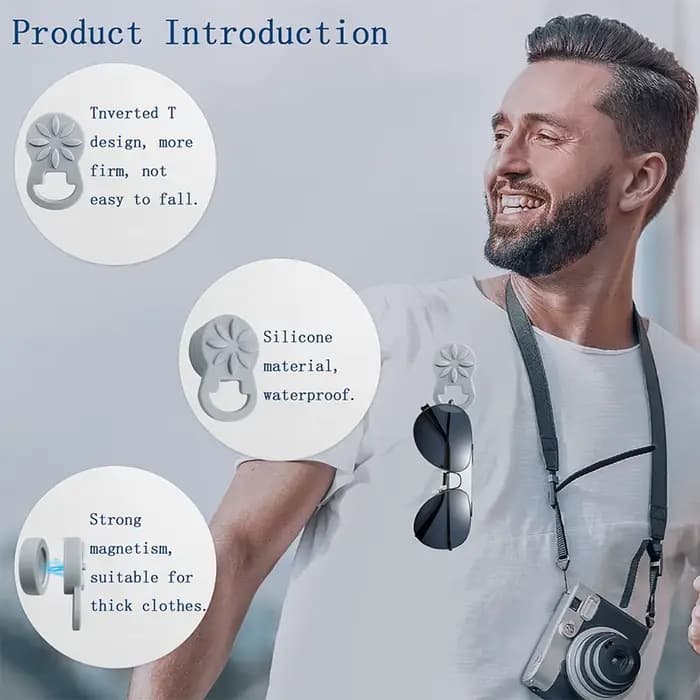 Porte-lunettes magnétique en Silicone