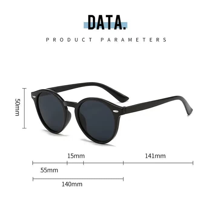Lunettes de soleil rétro mode pour femmes Vintage petit cadre rond