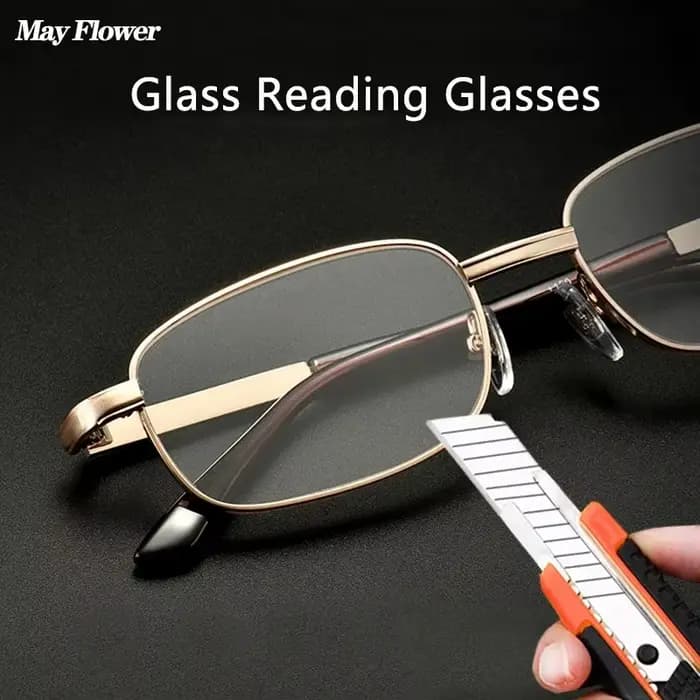 Lunettes de lecture à verres en verre pour hommes et femmes