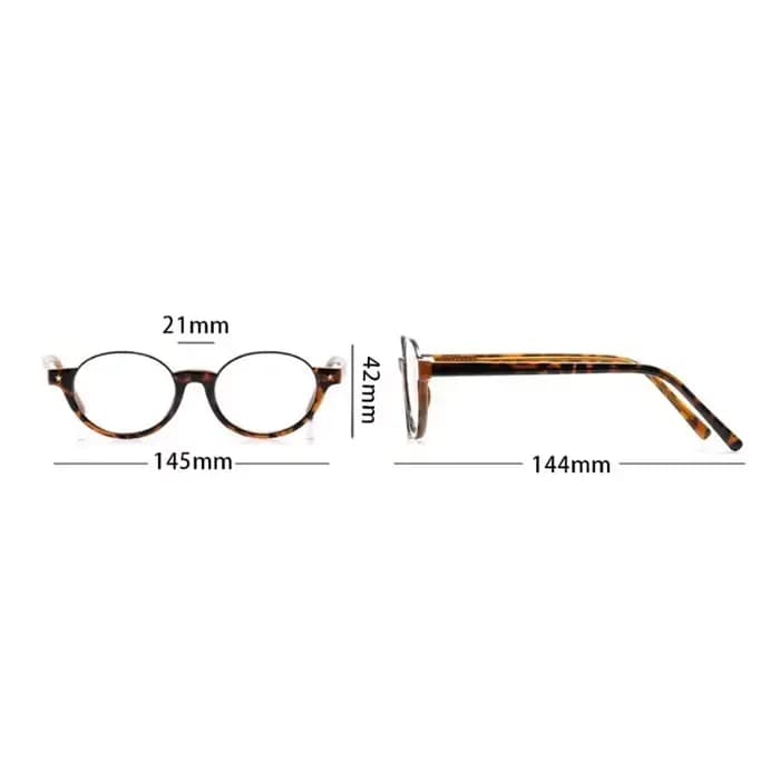 Lunettes de lecture rétro demi-monture Anti-bleu
