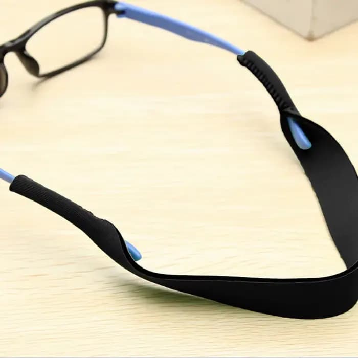 Lunettes de lunettes chaudes sangle antidérapante cordon de cou extensible Sports de plein air lunettes chaîne lunettes de soleil corde support de bande 40.8 cm