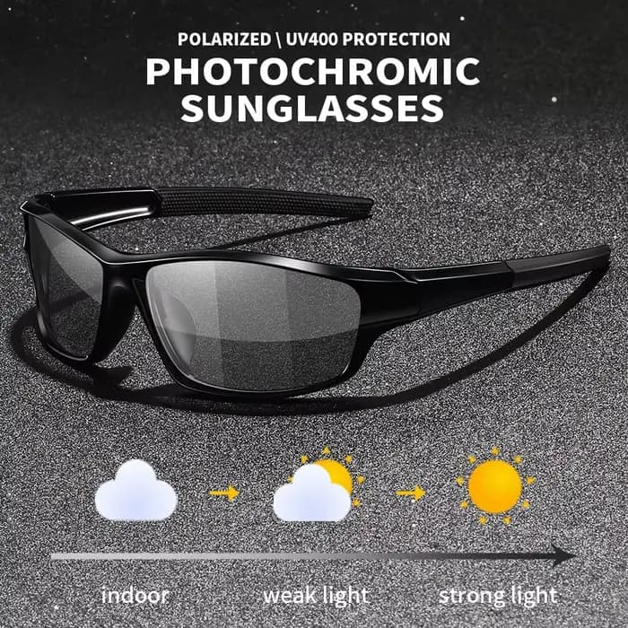 Lunettes de soleil photochromiques polarisées vintage pour hommes et femmes