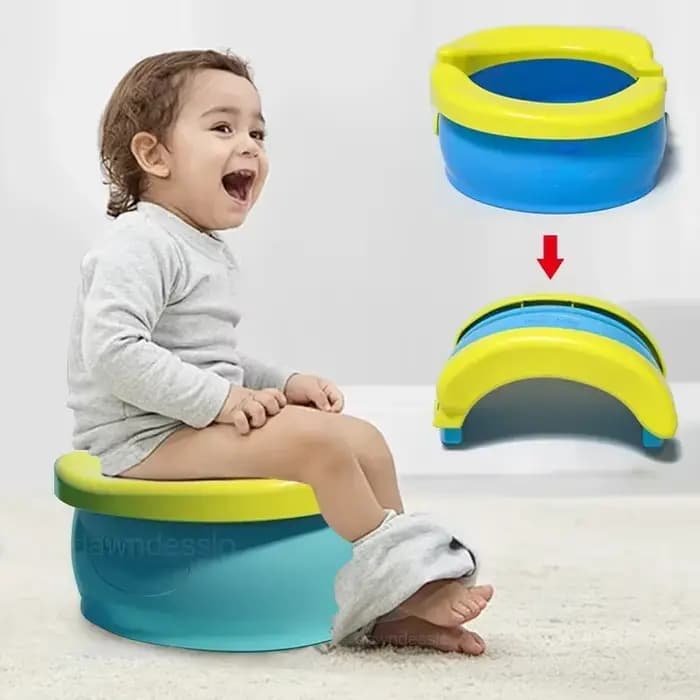Siège d'entraînement de pot pliable pour enfants, siège de toilette facile à nettoyer, cadeau d'anniversaire pour garçons et filles, pot de voyage Portable pour bébé