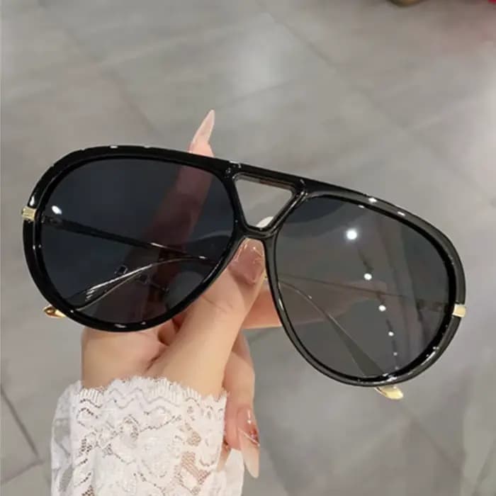 Nouvelles lunettes de soleil aviateur surdimensionnées pour femmes et hommes