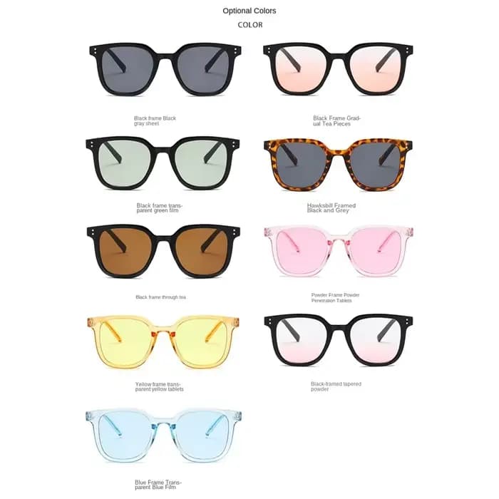 Lunettes de soleil carrées tendance vintage roses pour femmes