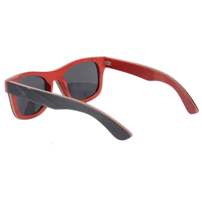 Bois lunettes de pêche polarisées couche