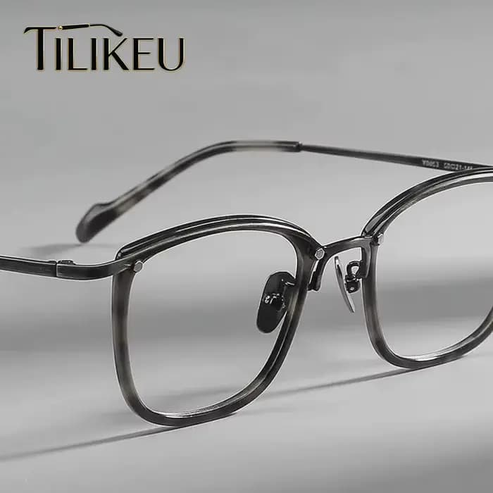 Monture de lunettes en titane ultralégère fabriquée à la main au Japon