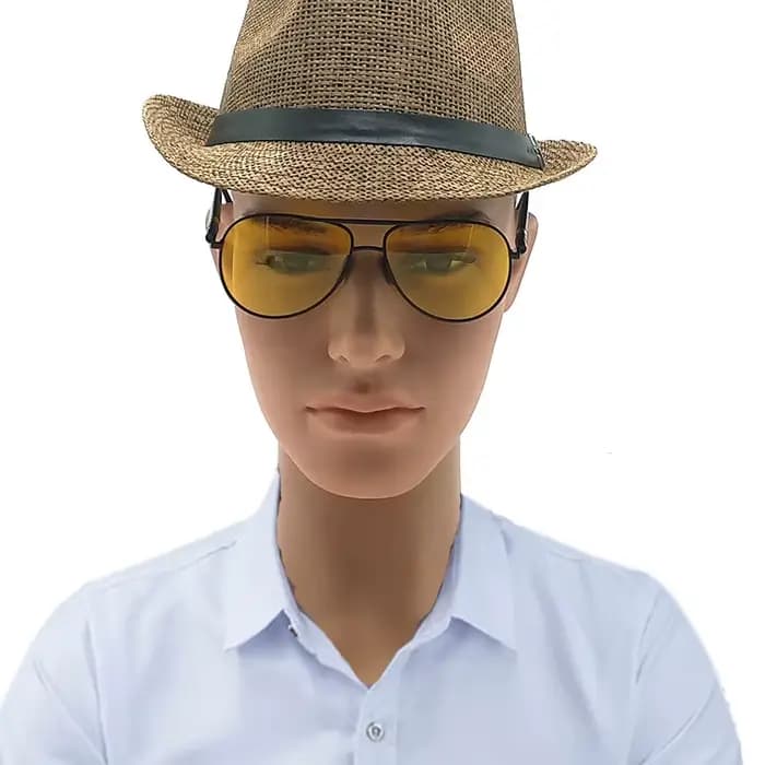 Lunettes De soleil Polaroid jaunes pour hommes