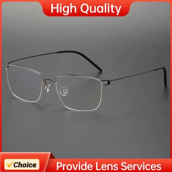 Nicholas Lindberg-like nouvelles lunettes mode Air titane jante cadre optique homme femmes