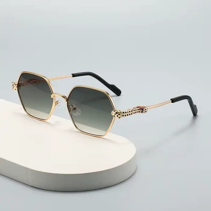 Lunettes de soleil de luxe unisexe tête de panthère 2026 Nouvelle Arrivée Rétro Classique Métal UV400 Designer Tendance pour les vacances