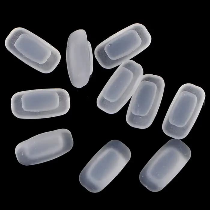 50/25/5 paires de coussinets de nez en silicone pour lunettes de vue et de soleil