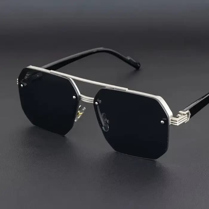Lunettes de soleil métalliques pour hommes