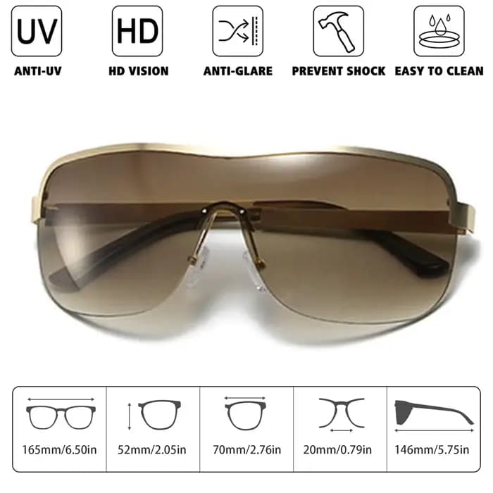 Lunettes de soleil surdimensionnées