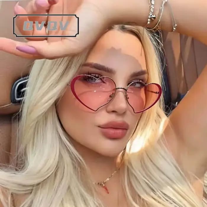 Lunettes de soleil œil de chat roses vintage de luxe pour hommes et femmes