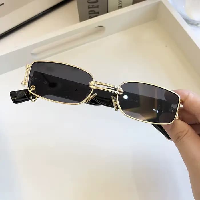 Lunettes de soleil rectangulaires pour hommes et femmes