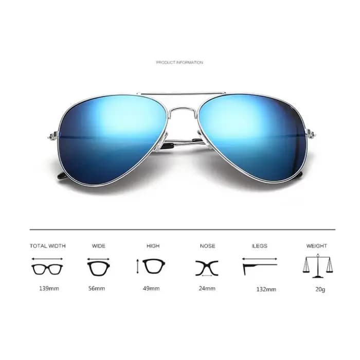 Lunettes de soleil Aviator pour hommes