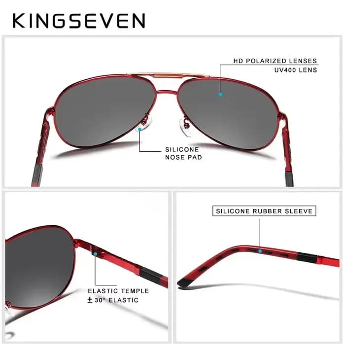 KINGSEVEN – lunettes de soleil polarisées UV400 pour hommes et femmes