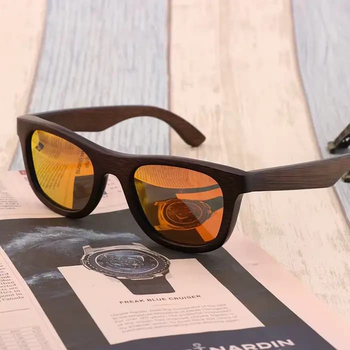 Lunettes De soleil polarisées en bois De bambou naturel pour hommes et femmes