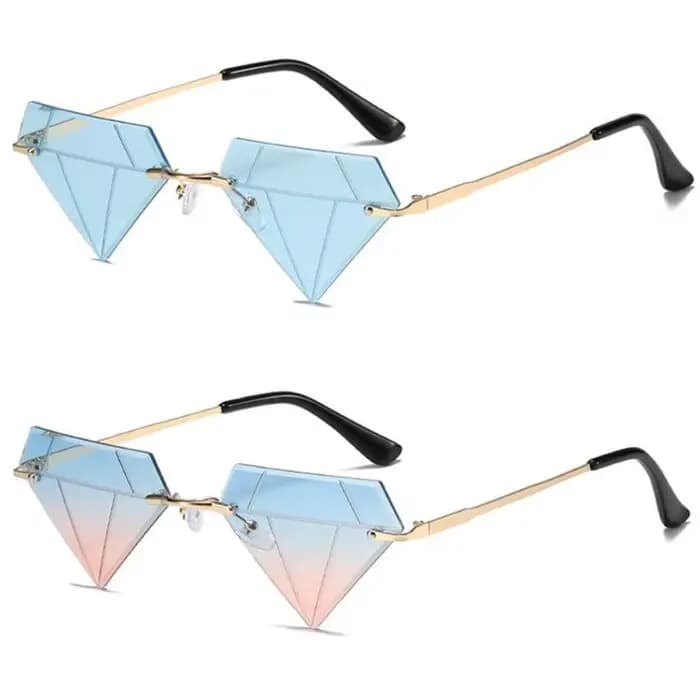 Lunettes de soleil Design en forme de diamant pour femmes et hommes