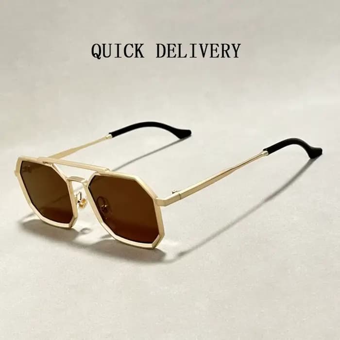 Lunettes de Soleil Carrées Bleues pour Homme et Femme