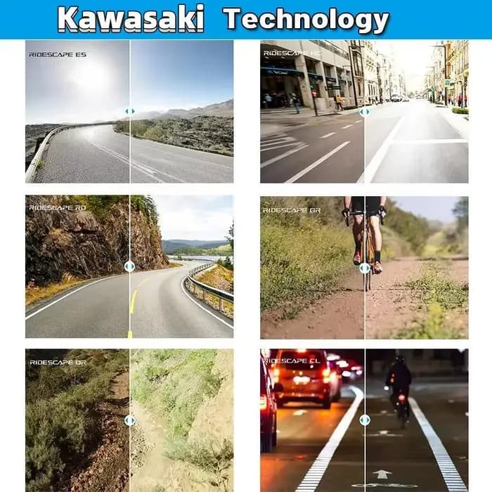 Nouvelles lunettes de moto Kawasaki pour hommes
