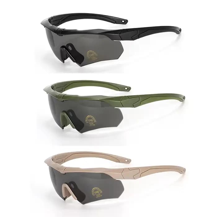 Nouvelles lunettes tactiques polarisées 3 lentilles ensemble